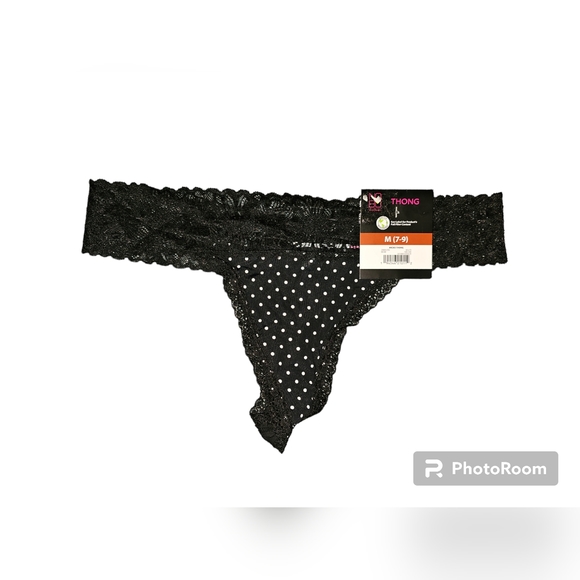 Nwt silky lace trim thong - Picture 1 of 2